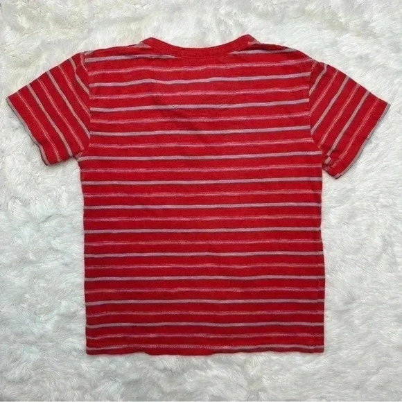 Lucky Brand T-Shirt Red & Grey Striped Size  6 - Picture 16 of 16